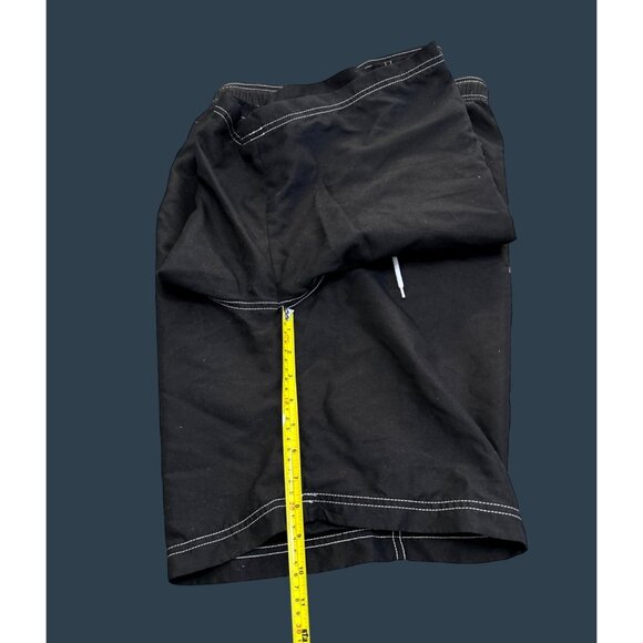 Clothin Mens 34 Black Cargo Swim Shorts With Pockets & Drawstring Waist - Picture 7 of 7
